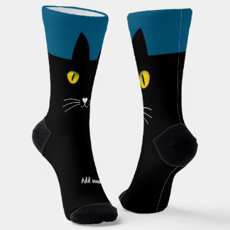 Black Cat Socks Gift for Cat Lovers