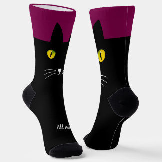 Black Cat Socks Gift for Cat Lovers