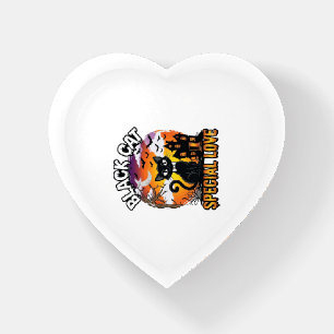 Black Cat Special Love Halloween Haunted House Bat Paperweight