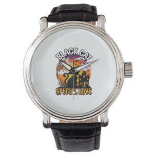 Black Cat Special Love Halloween Haunted House Bat Watch