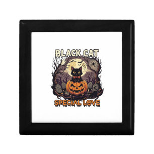 Black Cat Special Love Halloween Pumpkin Full Moon Gift Box