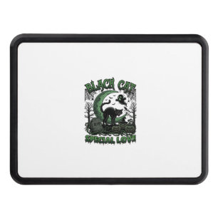 Black Cat Special Love Haloween Crescent Moon Ghos Hitch Cover