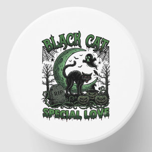 Black Cat Special Love Haloween Crescent Moon Ghos Mini Candle Favors