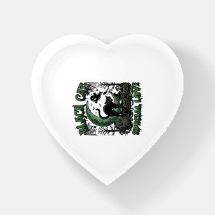 Black Cat Special Love Haloween Crescent Moon Ghos Paperweight