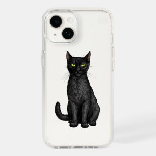 Black cat speck iPhone 14 case