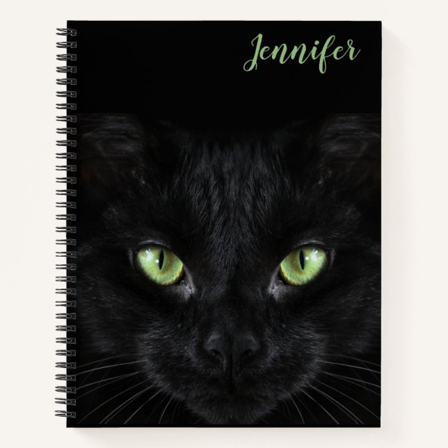 Black Cat Spiral Notebook   (Front)
