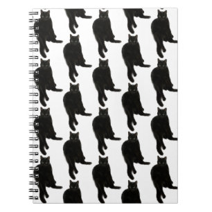 Black cat Spiral Notebook