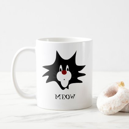 Black Cat Splat Coffee Mug