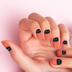 Black Cat Spooky Halloween Minx Nail Art
