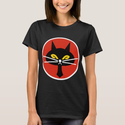Black Cat Squadron Taiwanese U_2 Spy Plane Emblem T_Shirt