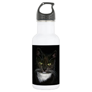 Black Cat Stainless Steel Water Bottle