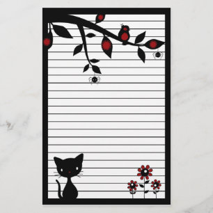 Black Cat Stationery