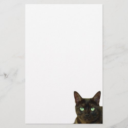 Black cat stationery