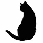 Black Cat Statuette<br><div class="desc">Silhouette of a black cat</div>