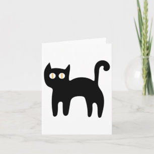 Black Cat Sticker Sticker1 Card