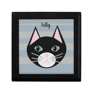 Black Cat, Stripes Gift Box