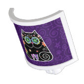 Black Cat Sugar Skull Night Light (Angled)