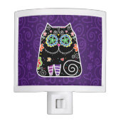 Black Cat Sugar Skull Night Light (Front)
