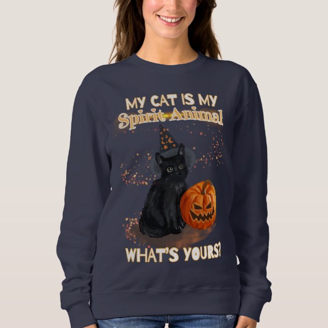 Black Cat Sweatshirt (Front)