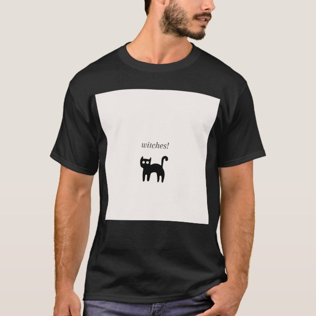 Black Cat  T-Shirt (Front)