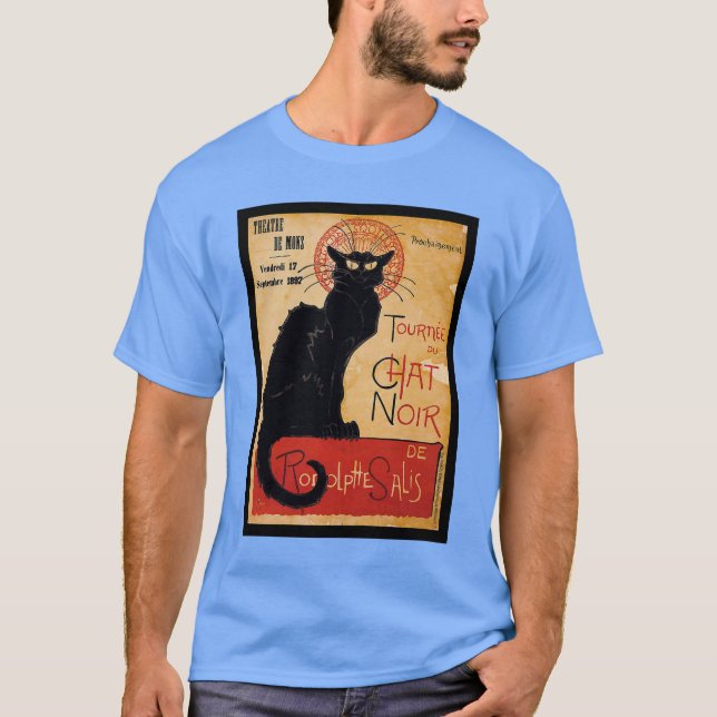 Black cat T-Shirt (Front)