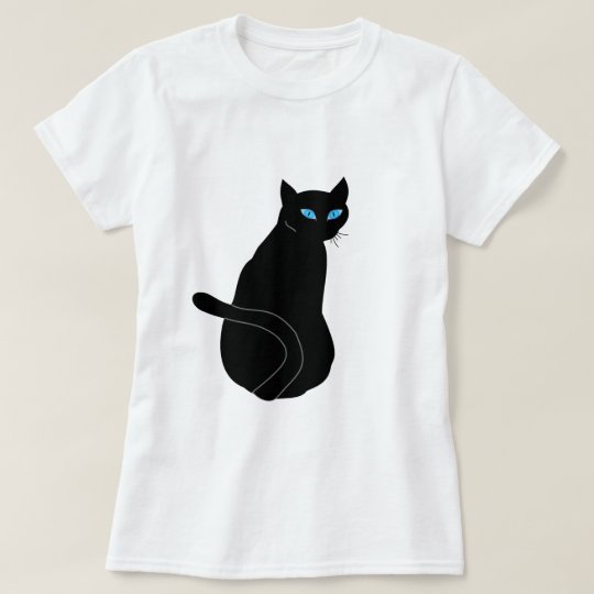 Black Cat T-Shirt | Zazzle.com