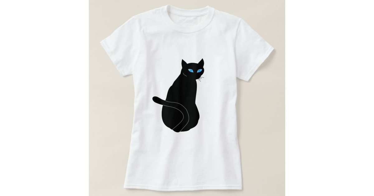 Black Cat T-Shirt | Zazzle