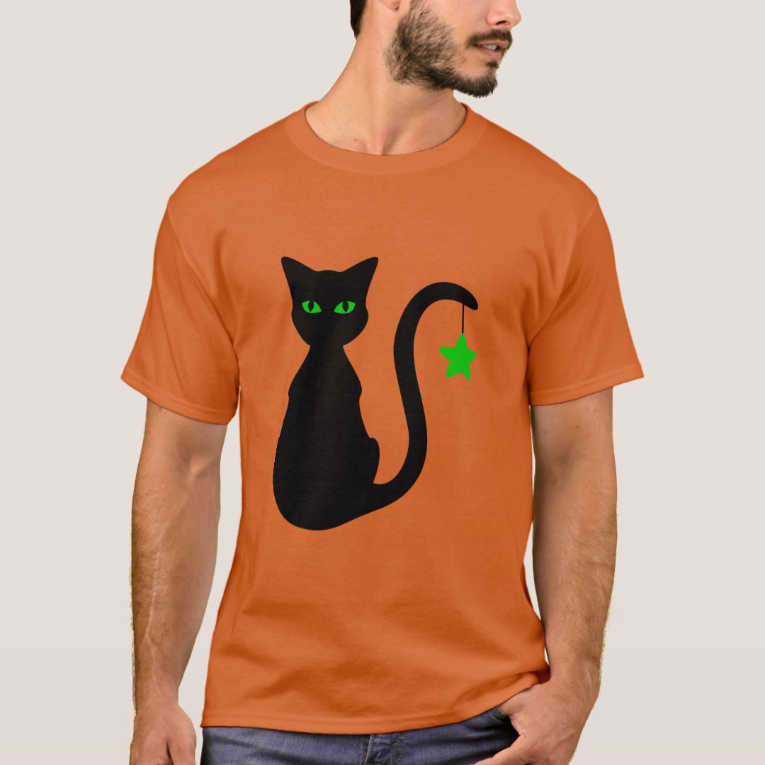Black Cat TShirt Zazzle