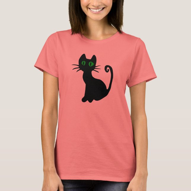 Black Cat T-shirt (Front)