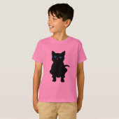 Black cat T-Shirt (Front Full)