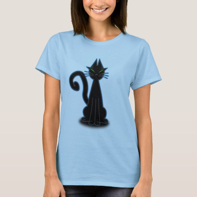 Black-cat T-Shirt (Front)