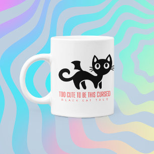 Black Cat Tails "too cute to be this cursed" Mug