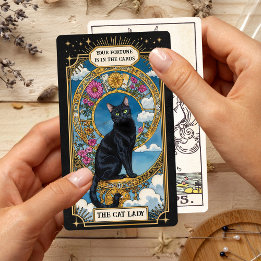 Black Cat Tarot Card Deck Personalized