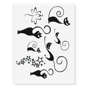 Cat Temporary Tattoos | Zazzle