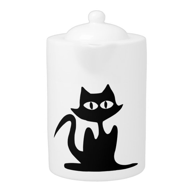BLACK CAT TEAPOT (Front)