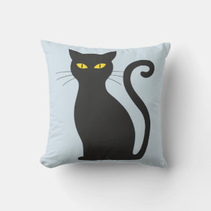 BLACK CAT throw pillows