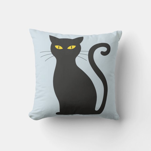 BLACK CAT throw pillows (Front)