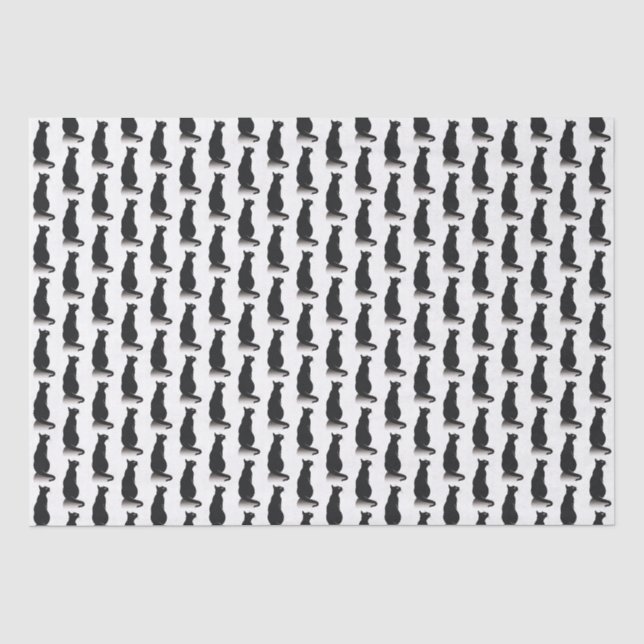 Black Cat Tissue Paper (Front)