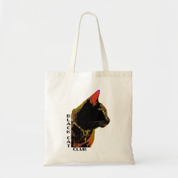 Black Cat Tote Bag by WeAreBlackCatClub at Zazzle