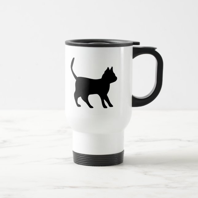 Black Cat Travel Mug (Right)