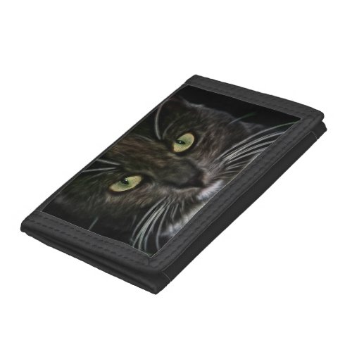 Black Cat Trifold Wallet