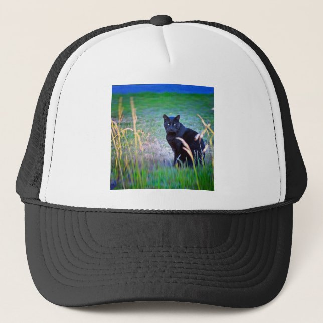 Black Cat Trucker Hat (Front)