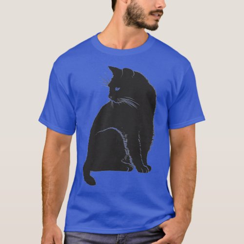 Black cat Ts  T_Shirt