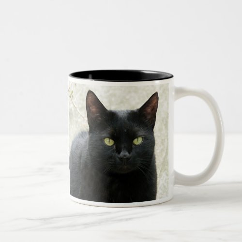 Black Cat Two_Tone Coffee Mug