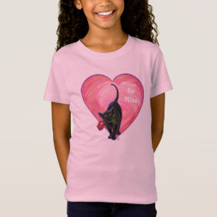 Black Cat Valentine's Day T-Shirt