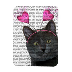 Black Cat Valentines Magnet