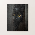 Black Cat Very Difficult Impossible Puzzle<br><div class="desc">Looking for a very difficult puzzle or an impossible puzzle? This black cat peeking puzzle is a great mix of a black solid color section and the detail of the black cat peeking.</div>