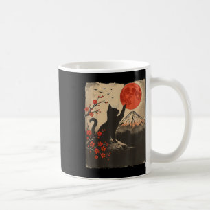 Black Cat Vintage Retro Japan Art Japanese Theme G Coffee Mug
