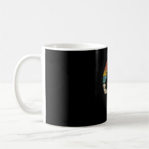 Black Cat Vintage Retro Style - Cats Lover Gift Coffee Mug