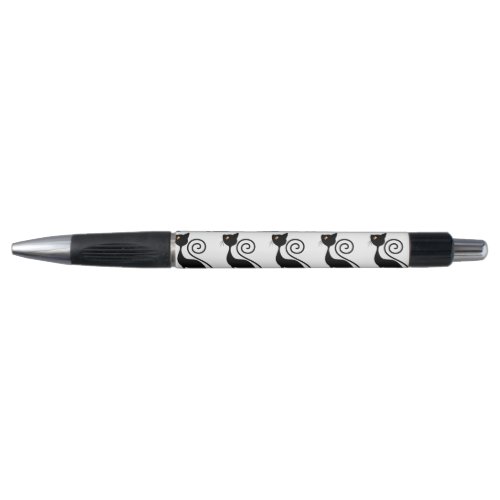 Black Cat Vintage Style Design Pen
